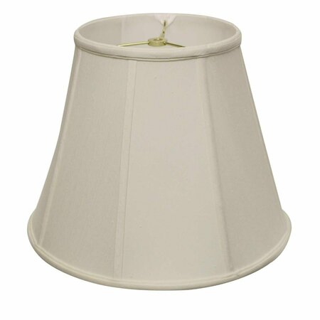 HOMEROOTS 18 in. White Slanted Empire Monay Shantung Lampshade 469563